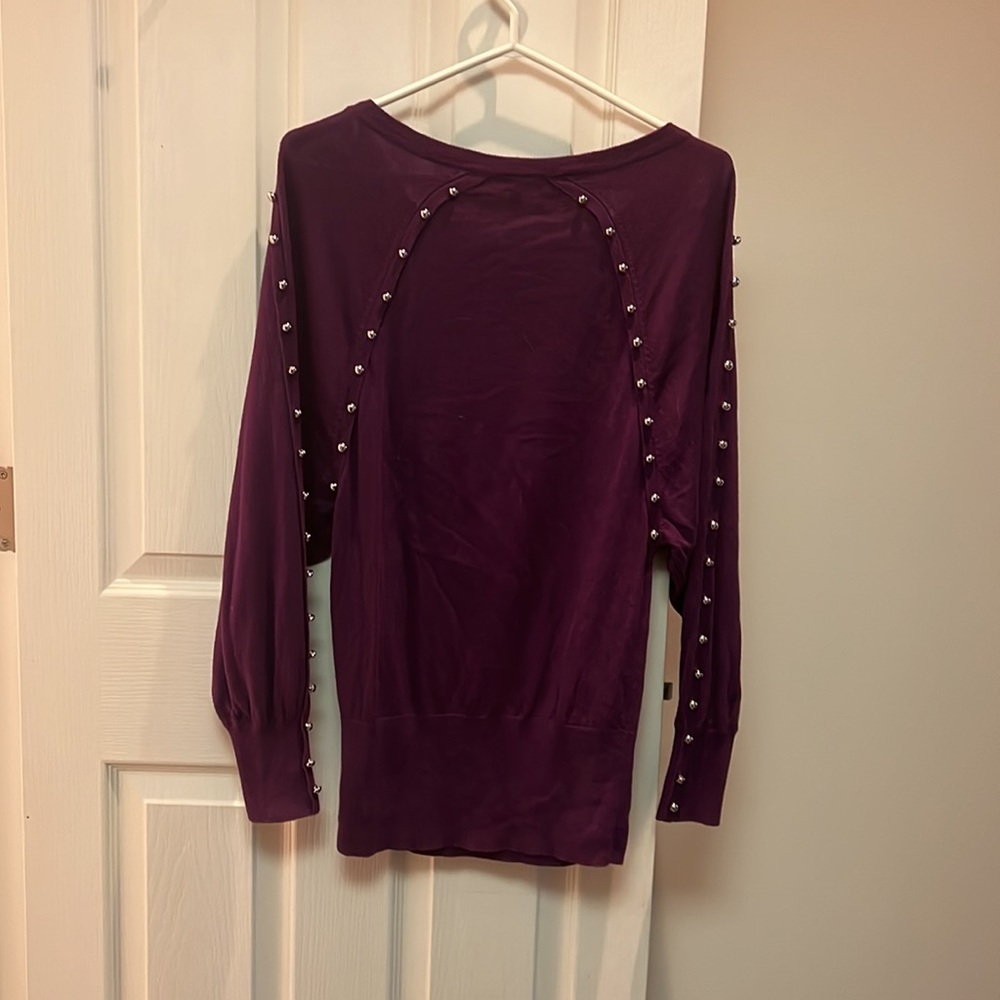 French Connection Purple Sweater - Picture 2 of 9